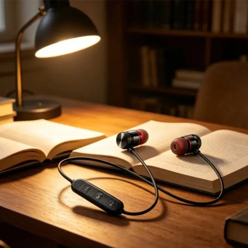 Fones de ouvido Bluetooth com  - Magnetic Neckband Sports Earphones avaliação e preço