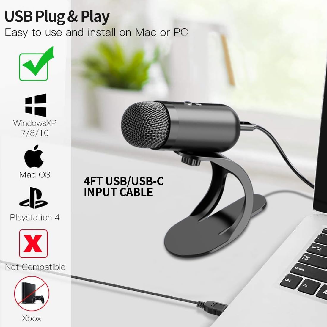 Microfone USB Profissional Con - Tablets avaliação e preço
